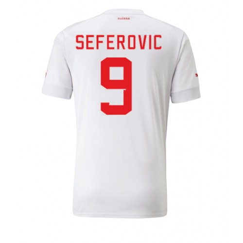 Maillot de foot Suisse Haris Seferovic #9 Extérieur Monde 2022 Manches Courte